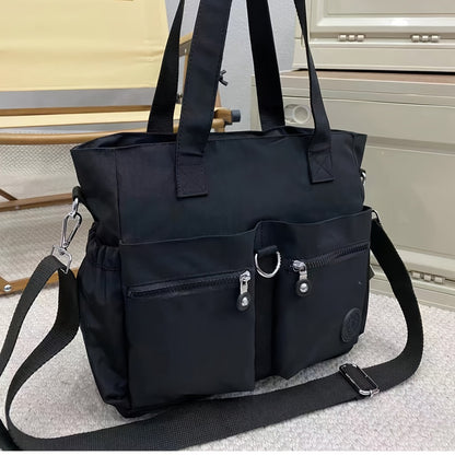 New Style Casual Large Capacity Messenger Bag Commuter Shoulder Bag School Season Student Backpack Fashionable And Versatile, Travel Bag, Work Bag, Bags, Messenger Bag, Adjustable Strap, Casual Commuter Handbag, Simple Classic Casual Shoulder Bag