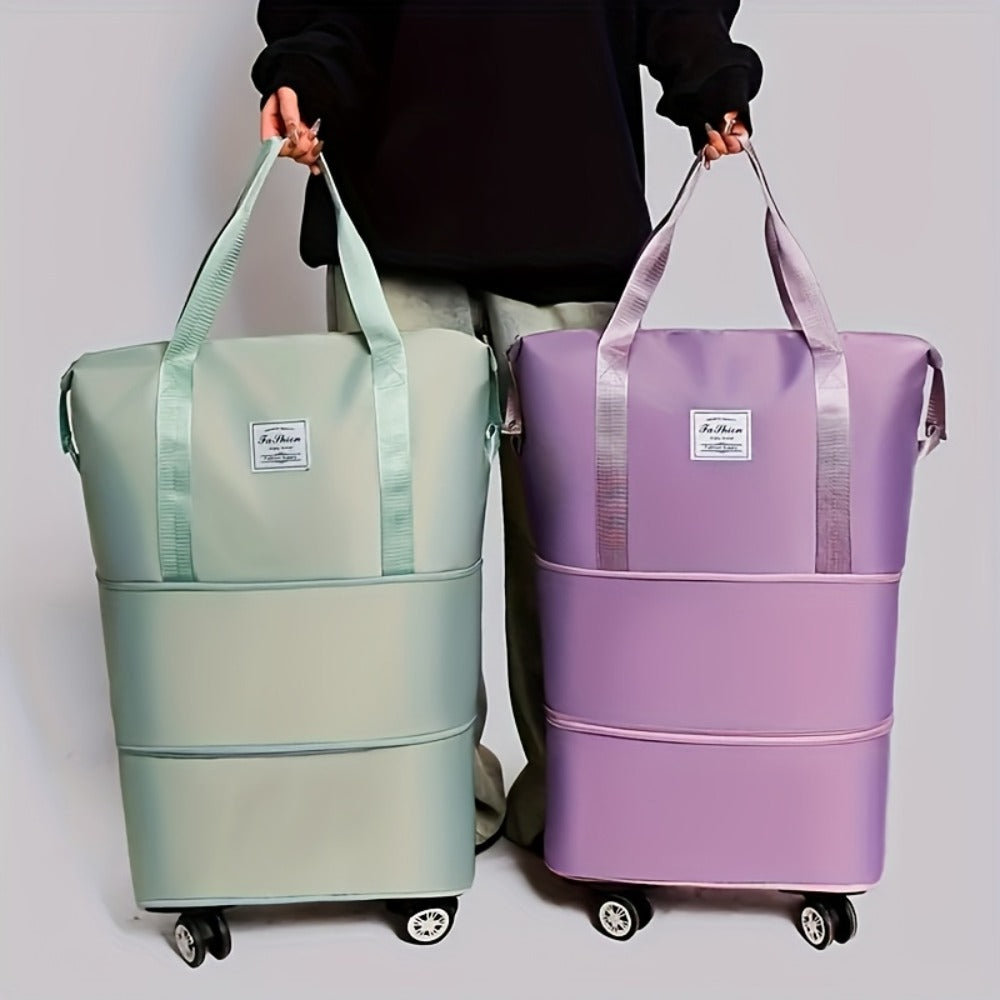 Carry On Luggage – 50L, Foldable, Expandable, Large Capacity | Bag Vero – front view