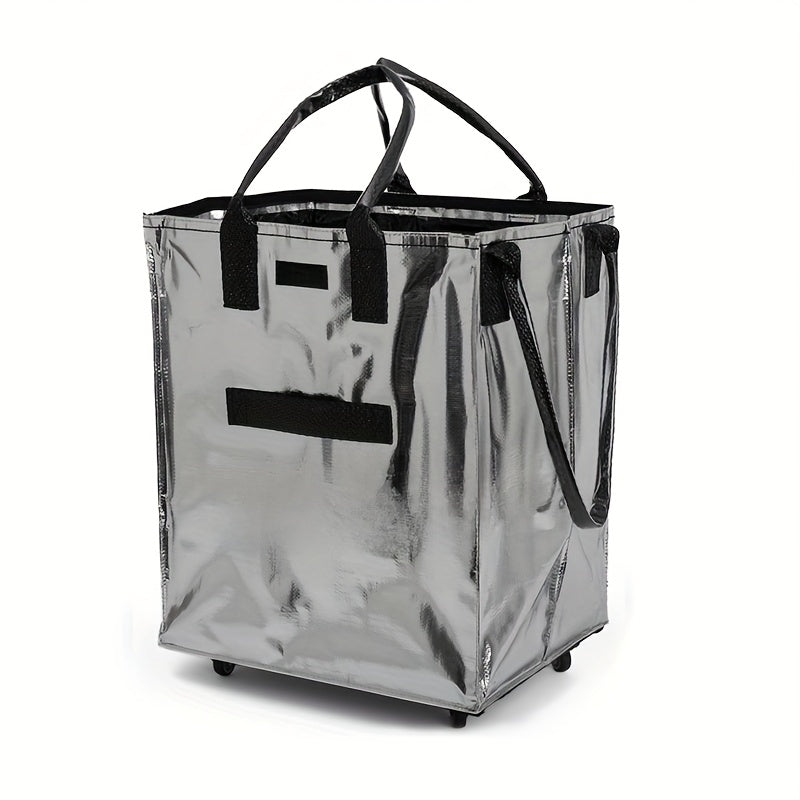 Carry On Luggage – Foldable, Foldable Rolling Shopping Cart Wheels | Bag Vero – front view