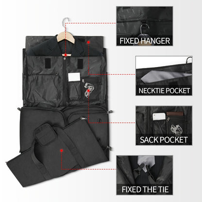 Carry On Luggage – 17 Pockets, 55L, Convertible, for Travel – detail view 13