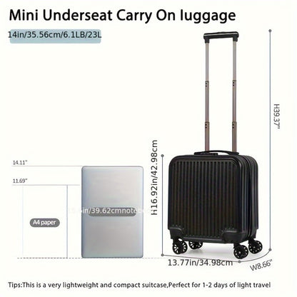 Carry On Luggage – 18 Inch, Combination Lock, Lightweight, for Travel & Work – detail view 3