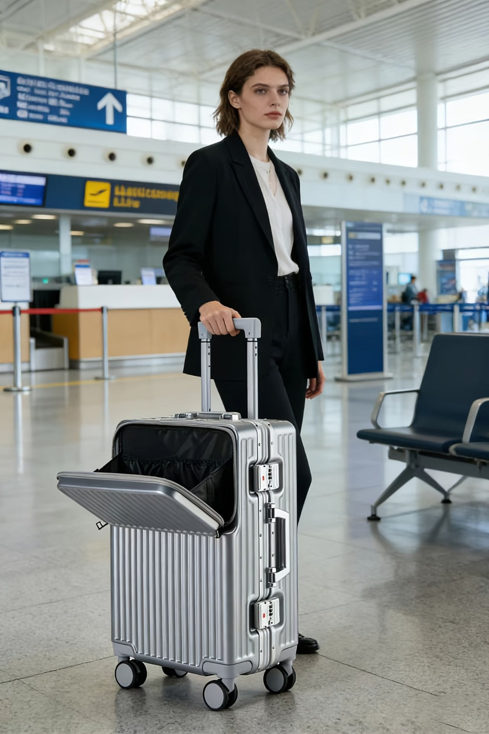 Carry On Luggage – 20 Inch, Spinner Wheels – detail view 11