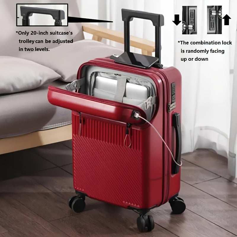 Carry On Luggage – 20 Inch, Combination Lock, Lightweight, for Travel – detail view 20