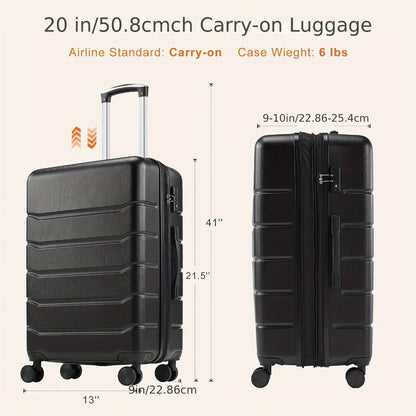 Carry On Luggage – 20 Inch, Hardshell, Expandable, Spinner Wheels – detail view 4