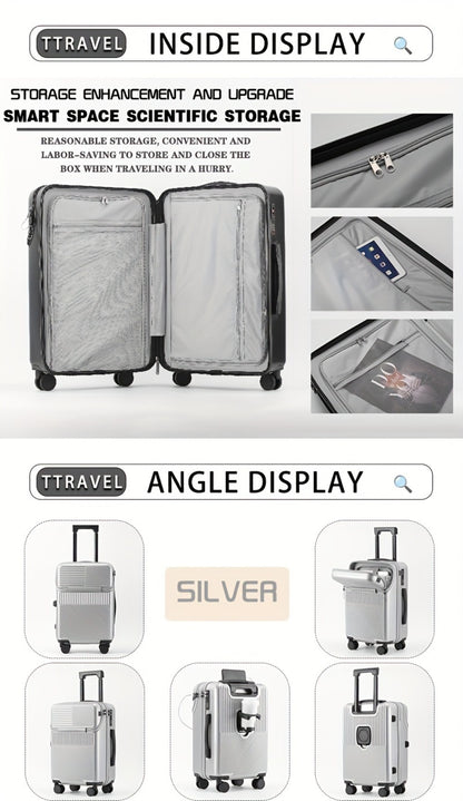 Carry On Luggage – 20 Inch, USB Charging, Spinner Wheels, for Travel – detail view 17
