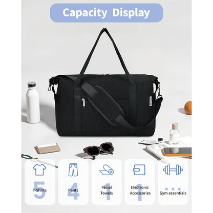 Carry On Luggage – 20L, Foldable, for Travel & Work – detail view 5