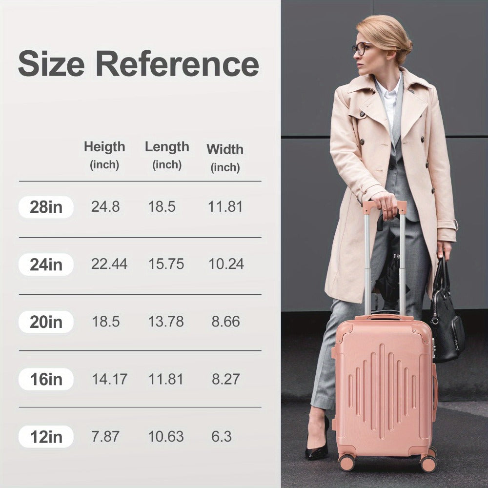 Carry On Luggage – 5 Colors, 24 Inch, Hardshell, TSA Lock – alternate view