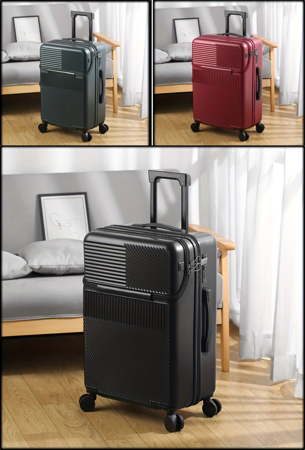 Carry On Luggage – 24 Inch, Lightweight, for Travel & School – detail view 24