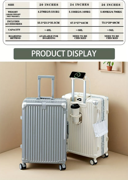Carry On Luggage – 26 Inch, TSA Lock, Spinner Wheels, for Travel – detail view 26