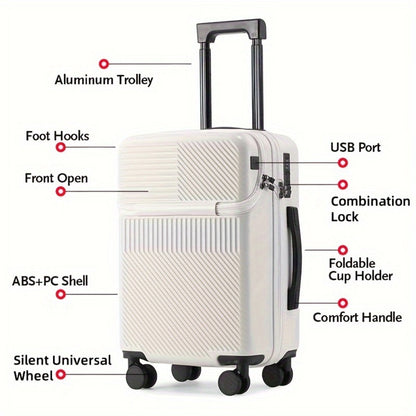 Carry On Luggage – 26 Inch, TSA Lock, Spinner Wheels, for Travel – detail view 12