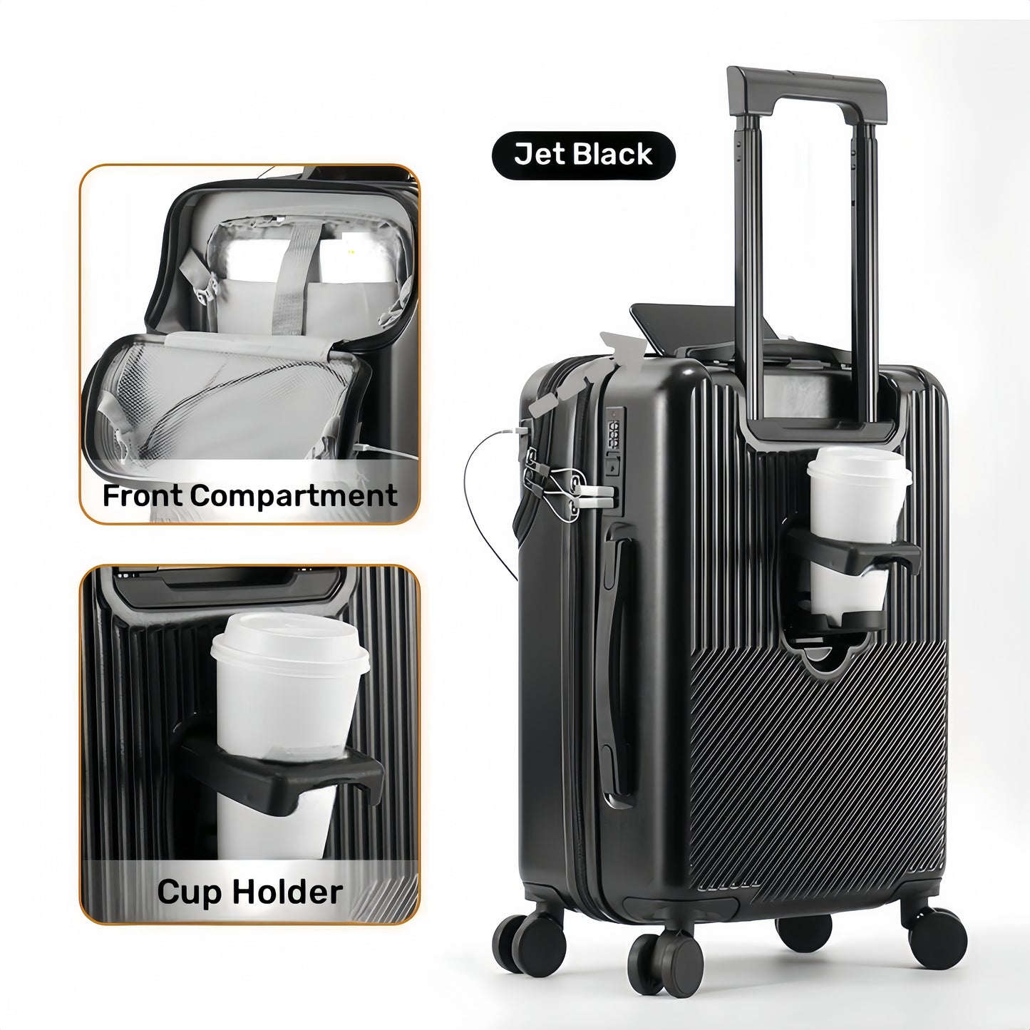 Carry On Luggage – 26 Inch, TSA Lock, Spinner Wheels, for Travel – detail view 24