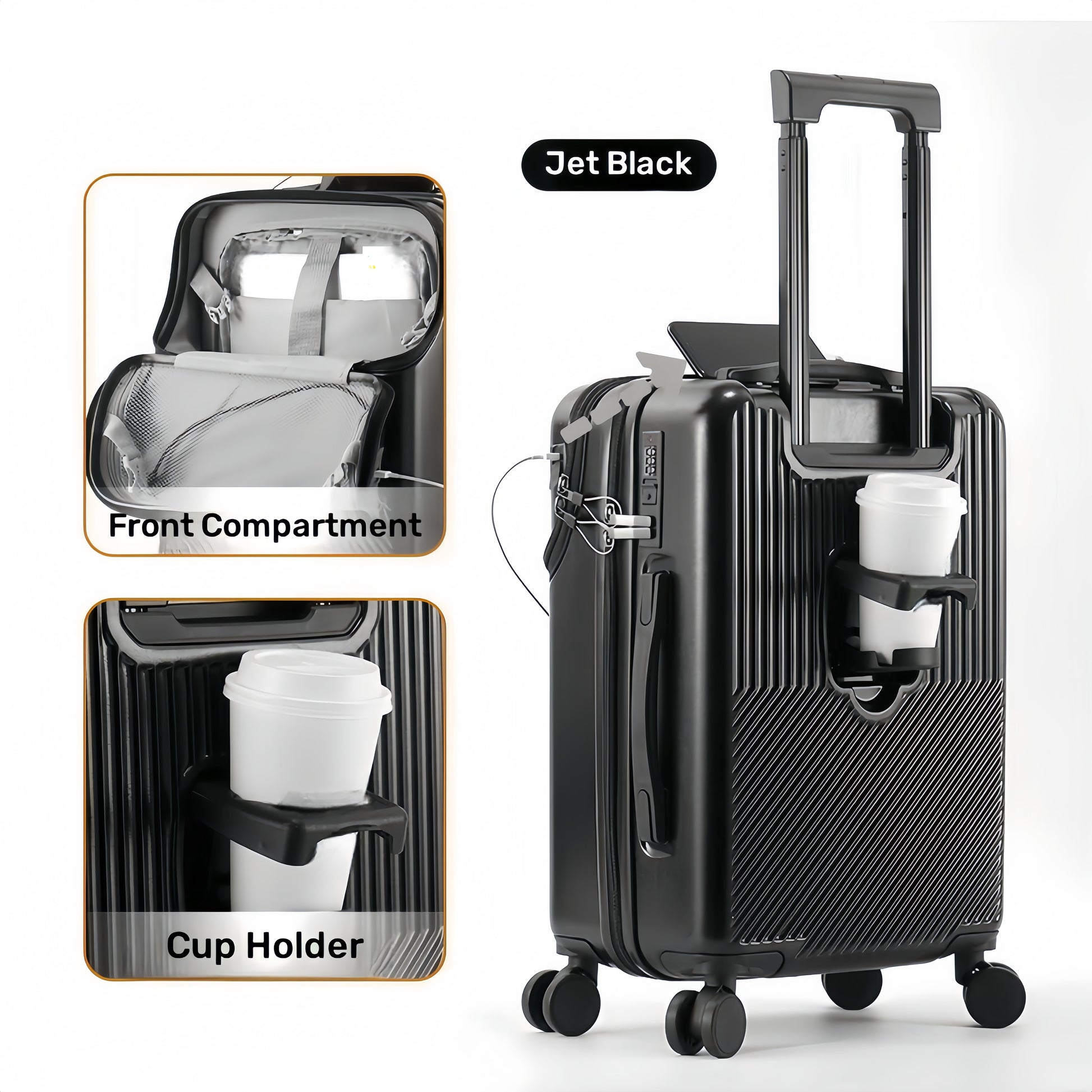 Carry On Luggage – 26 Inch, TSA Lock, Spinner Wheels, for Travel – detail view 24