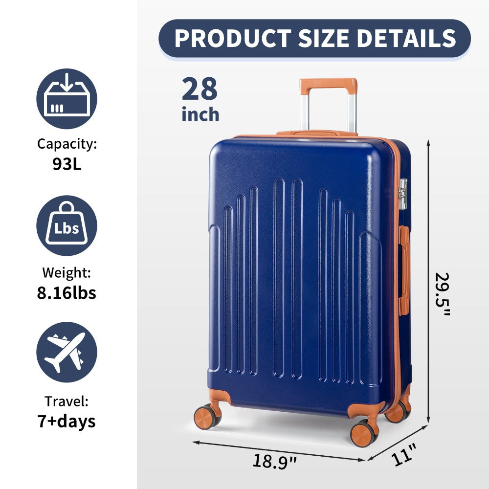 Carry On Luggage – 28 Inch, Spinner Wheels, TSA Lock, Lightweight – detail view 17