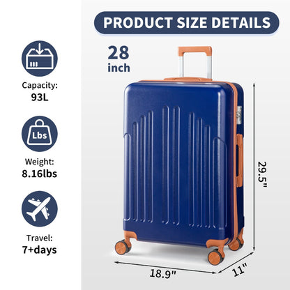 Carry On Luggage – 28 Inch, Spinner Wheels, TSA Lock, Lightweight – detail view 17