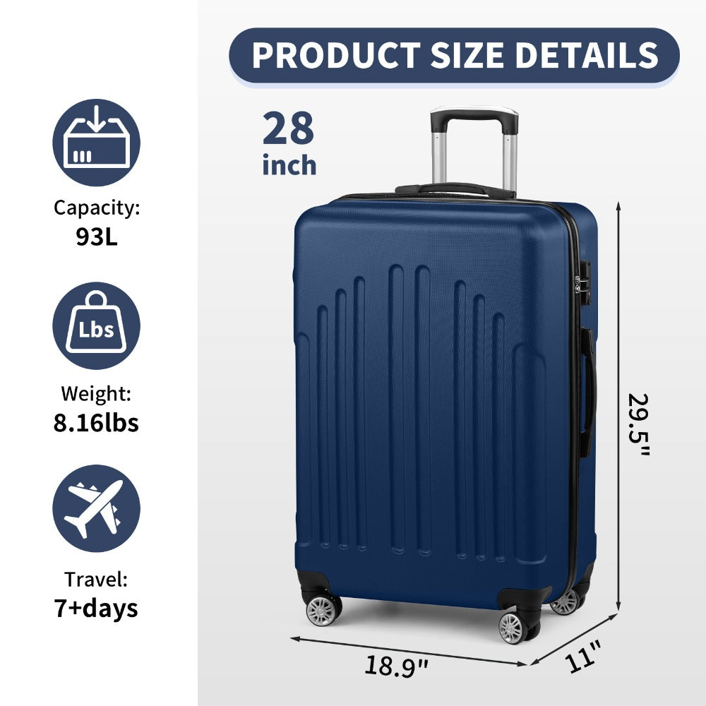 Carry On Luggage – 28 Inch, Spinner Wheels, TSA Lock, Lightweight – detail view 21