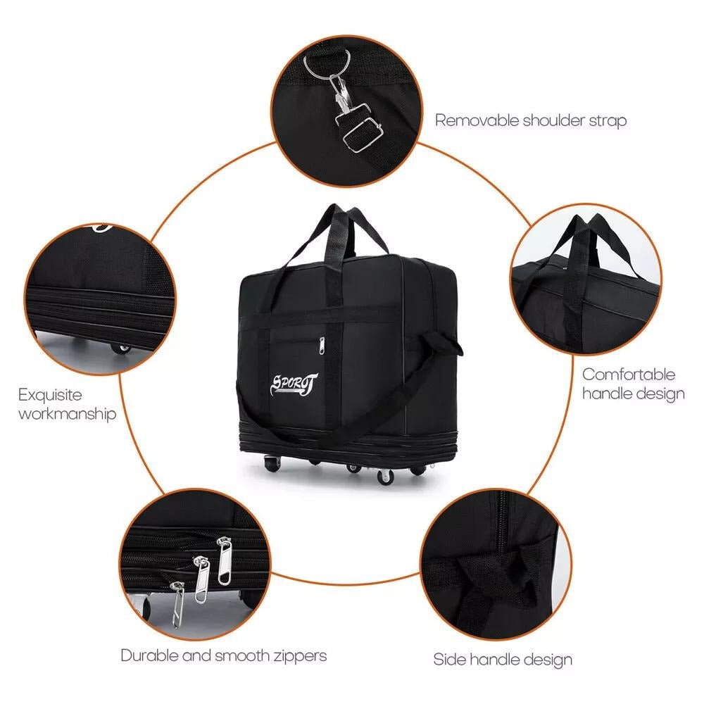 Carry On Luggage – 32 Inch, 77L, Expandable, Foldable – detail view 26