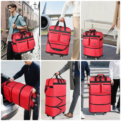 Carry On Luggage – 36 Inch, Spinner Wheels, Expandable, Foldable – detail view 12