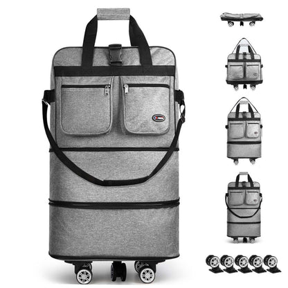 Carry On Luggage – 36 Inch, Spinner Wheels, Expandable, Foldable – detail view 2
