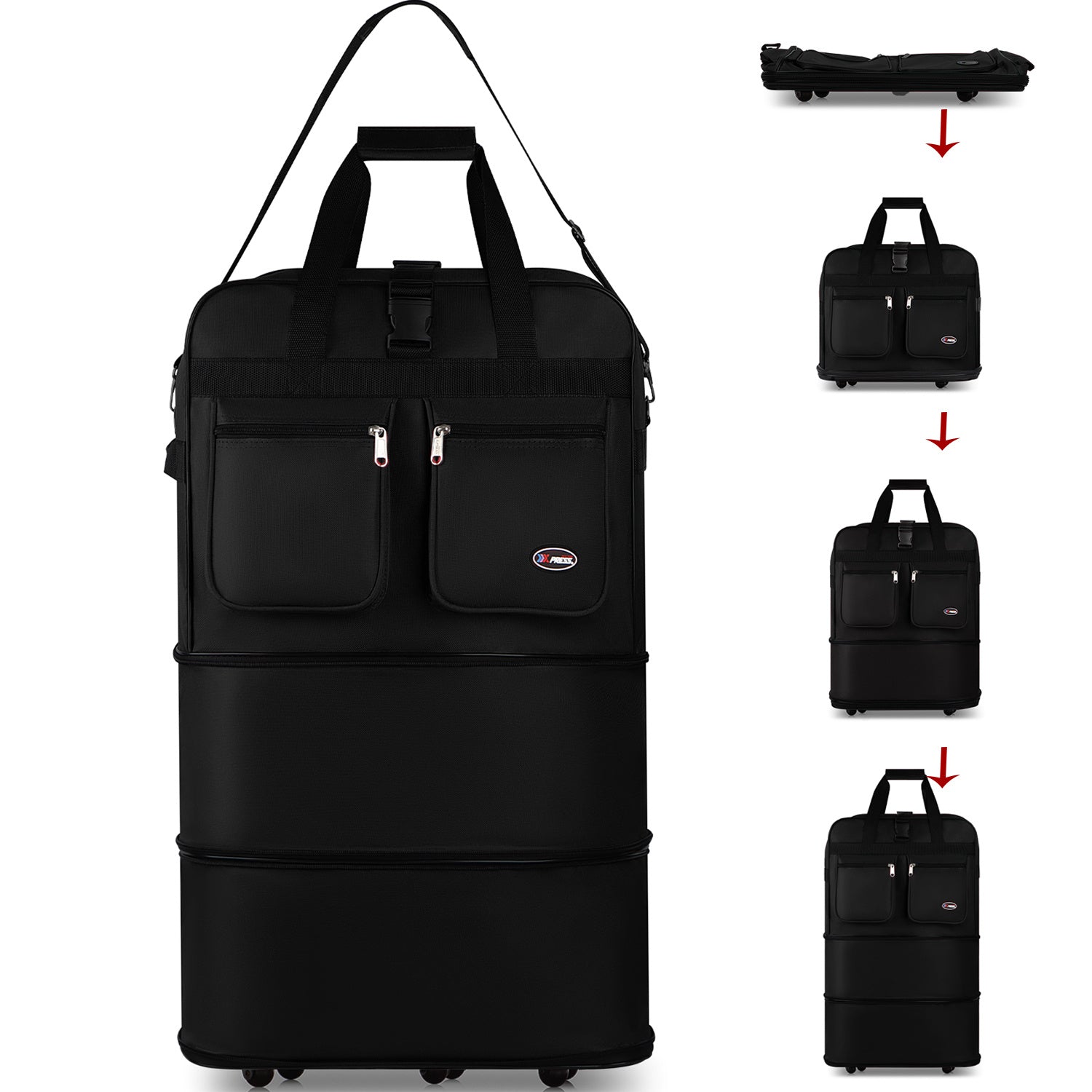 Carry On Luggage – 40 Inch, Expandable, Foldable, Spinner Wheels – detail view 77