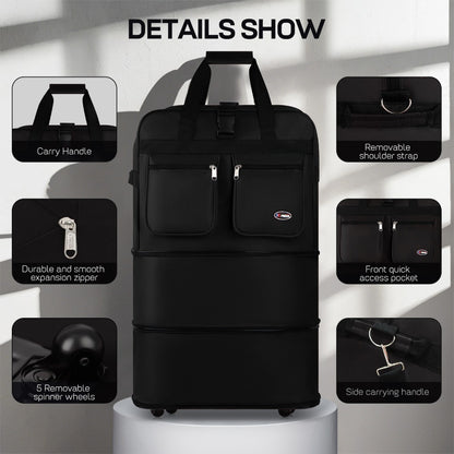 Carry On Luggage – 40 Inch, Expandable, Foldable, Spinner Wheels – detail view 23
