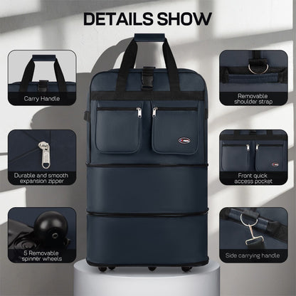 Carry On Luggage – 40 Inch, Expandable, Foldable, Spinner Wheels – detail view 32