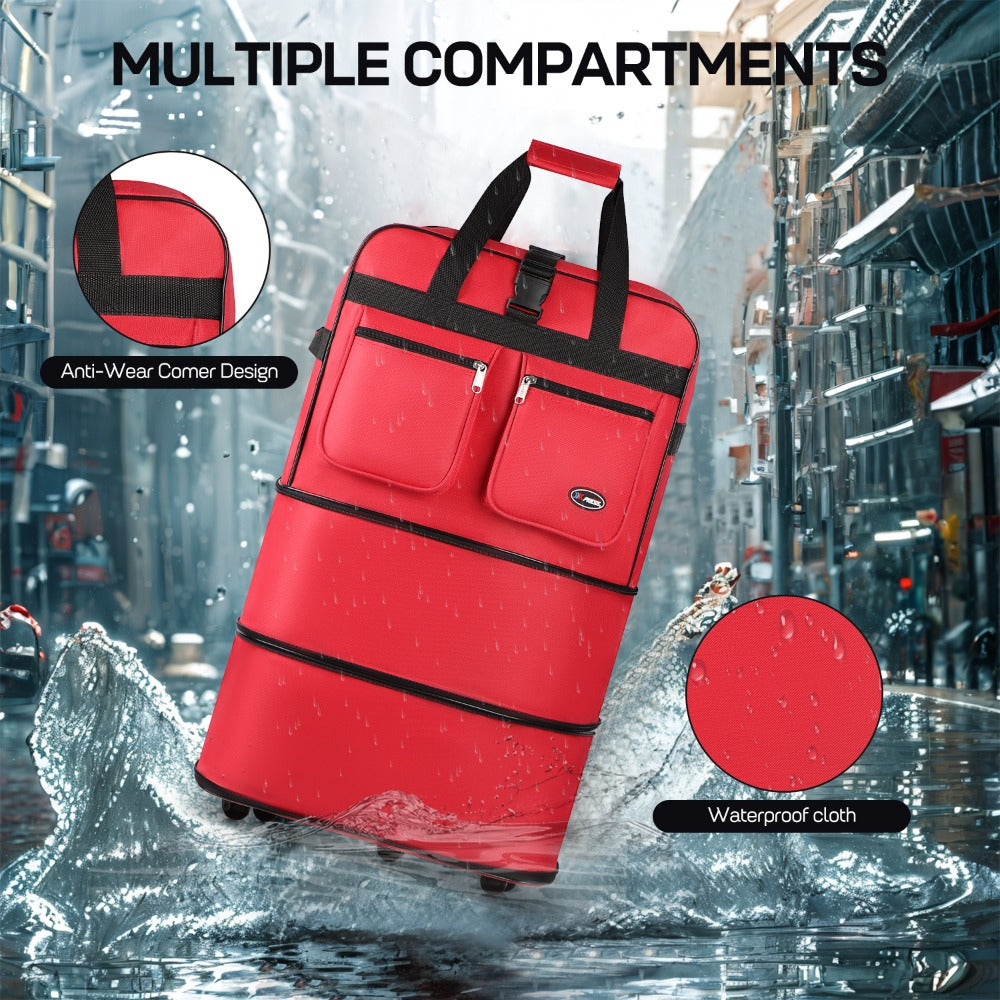 Carry On Luggage – 40 Inch, Expandable, Foldable, Spinner Wheels – detail view 40