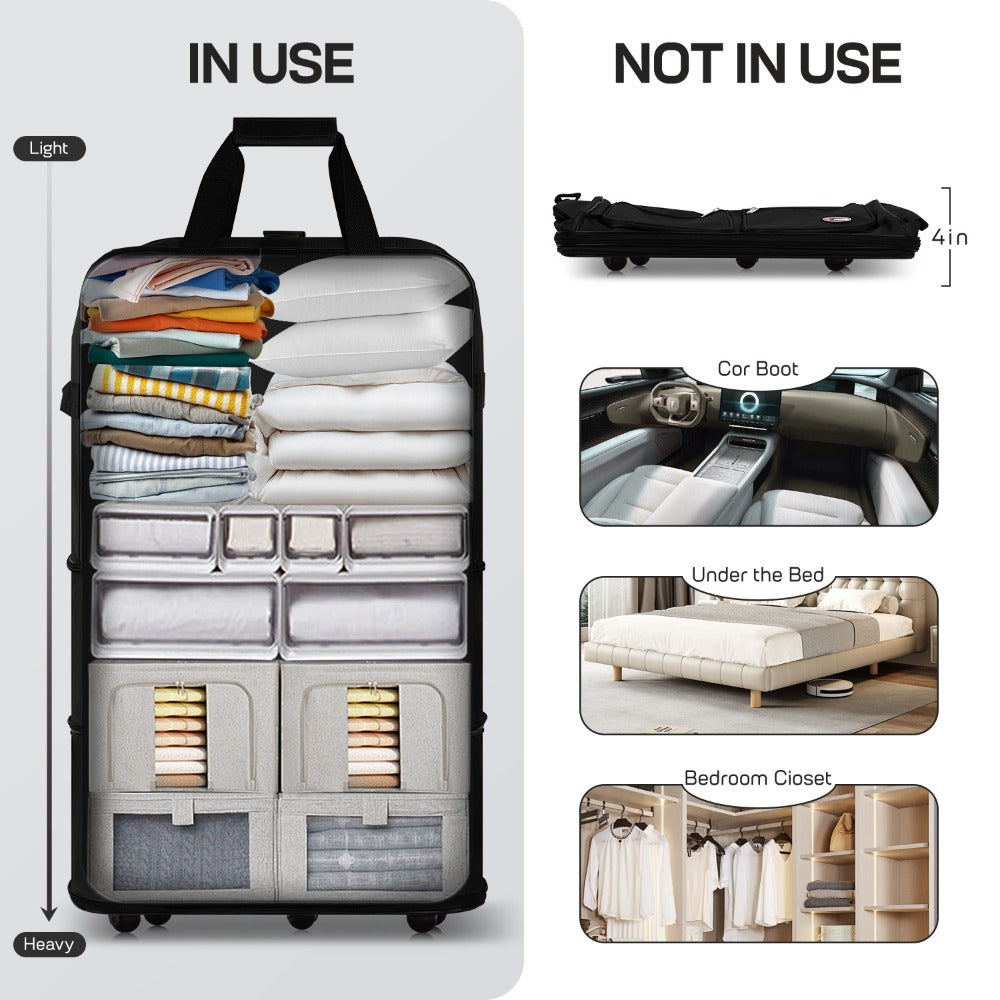 Carry On Luggage – 40 Inch, Expandable, Foldable, Spinner Wheels – detail view 41