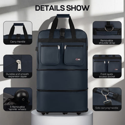 Carry On Luggage – 40 Inch, Expandable, Foldable, Spinner Wheels – detail view 49