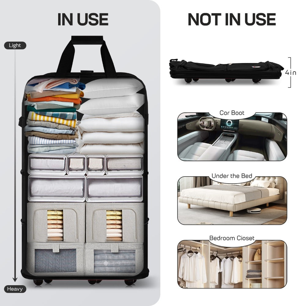 Carry On Luggage – 40 Inch, Expandable, Foldable, Spinner Wheels – detail view 56