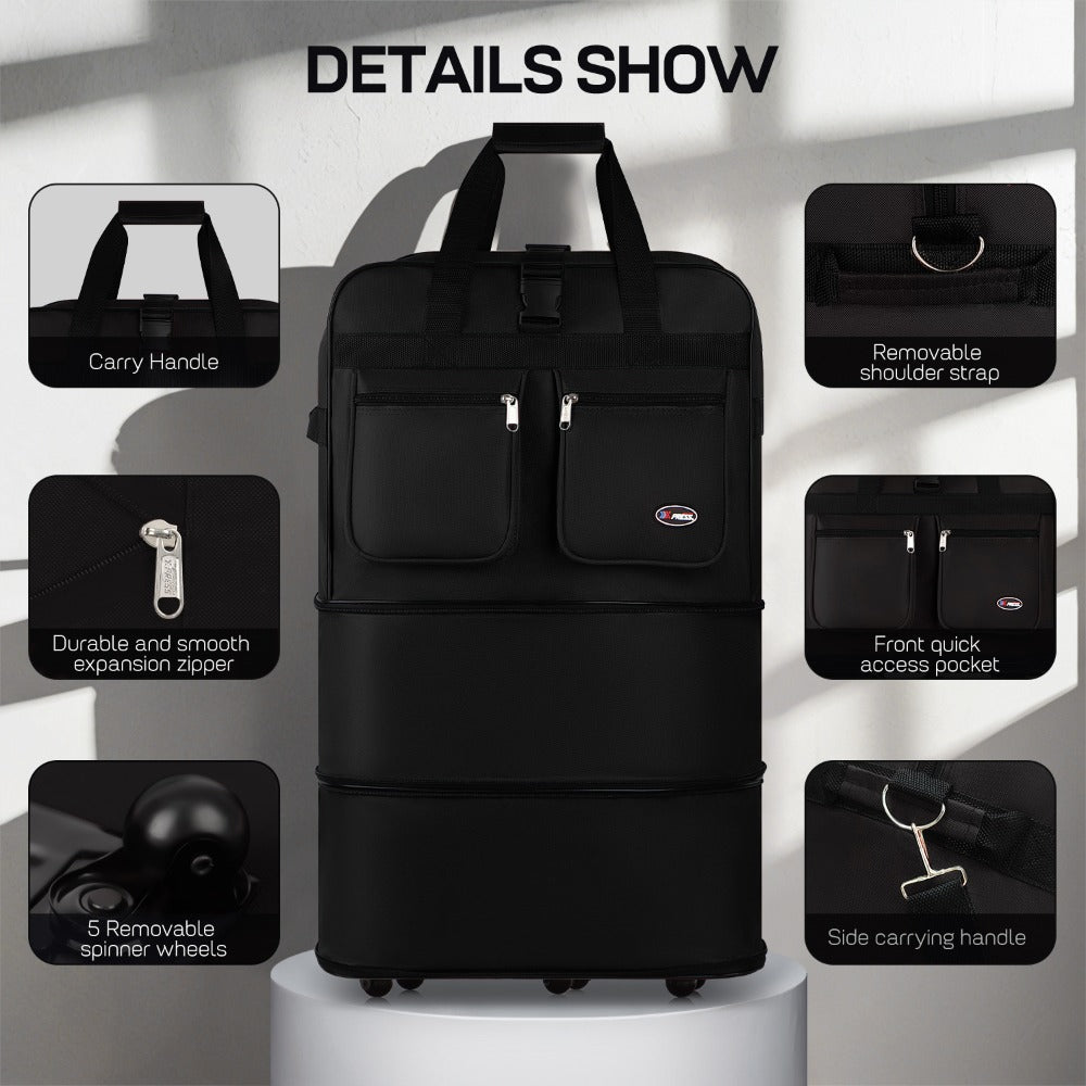 Carry On Luggage – 40 Inch, Expandable, Foldable, Spinner Wheels – detail view 58