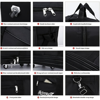 Carry On Luggage – 42 Inch, Expandable, Waterproof, Foldable – detail view 5