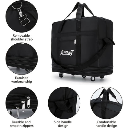Carry On Luggage – 42 Inch, Expandable, Waterproof, Foldable – detail view 7