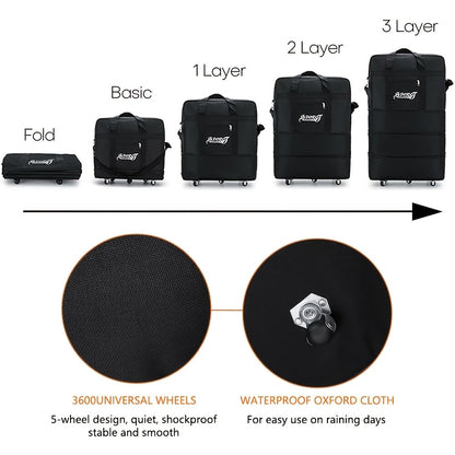 Carry On Luggage – 42 Inch, Expandable, Waterproof, Foldable – detail view 8