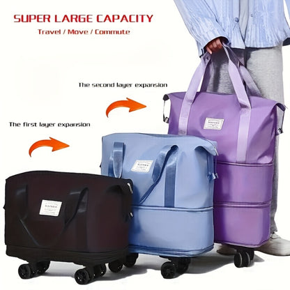 Carry On Luggage – 50L, Foldable, Expandable, Large Capacity – alternate view