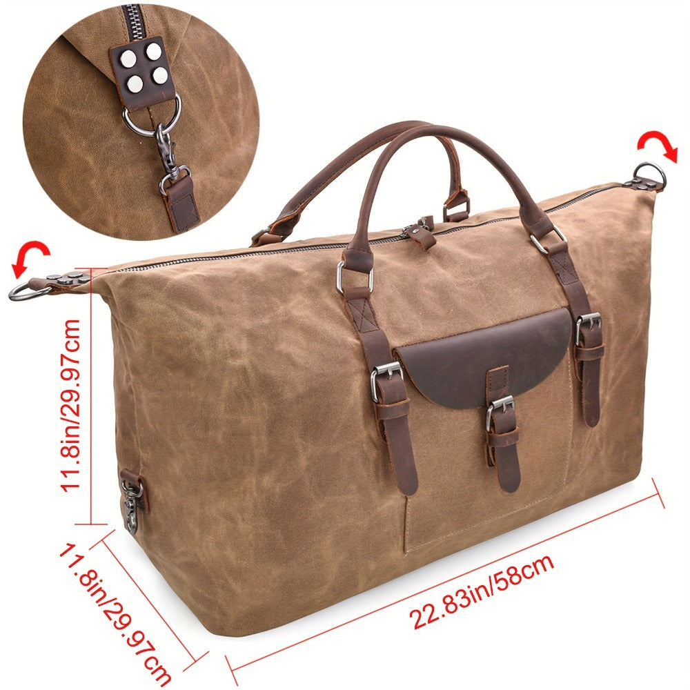 Carry On Luggage – Canvas, Waterproof, Oversized, for Travel – detail view 5