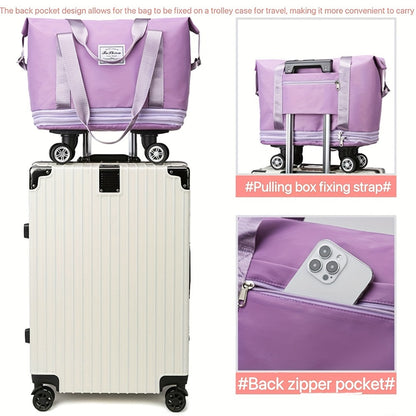 Carry On Luggage – Expandable, Rolling Duffel Detachable Wheels Expandable – detail view 11