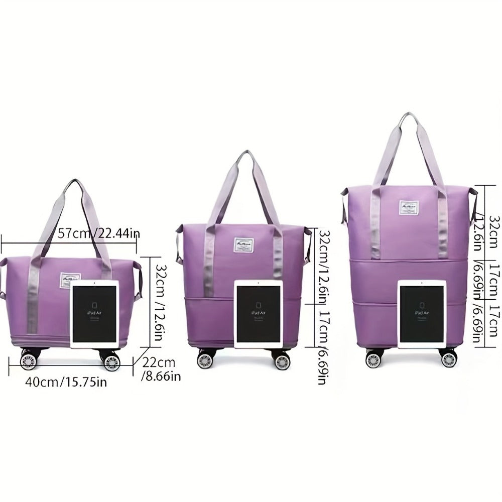 Carry On Luggage – Expandable, Rolling Duffel Detachable Wheels Expandable – detail view 3