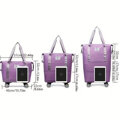 Carry On Luggage – Expandable, Rolling Duffel Detachable Wheels Expandable – detail view 3