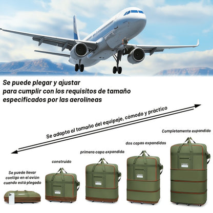 Carry On Luggage – Foldable, Large Capacity, Expandable, for Travel – detail view 9