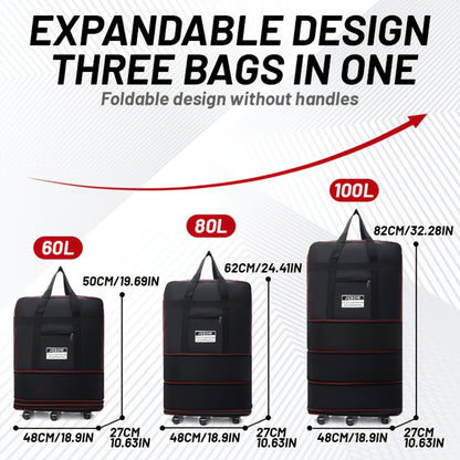 Carry On Luggage – Foldable, Large Capacity, Expandable, for Travel – detail view 3
