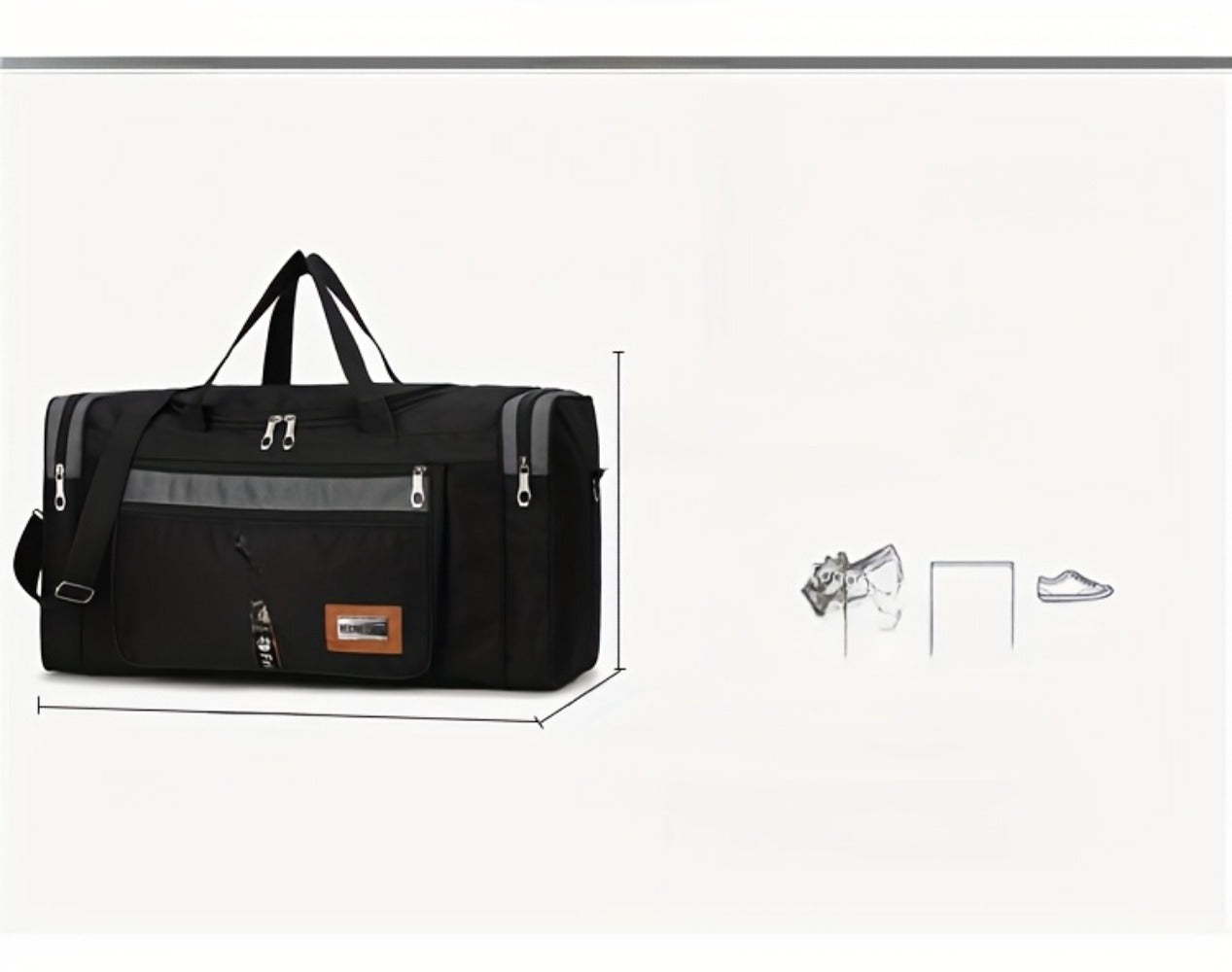 Carry On Luggage – Foldable, Large Capacity, Lightweight, for Travel – detail view 27
