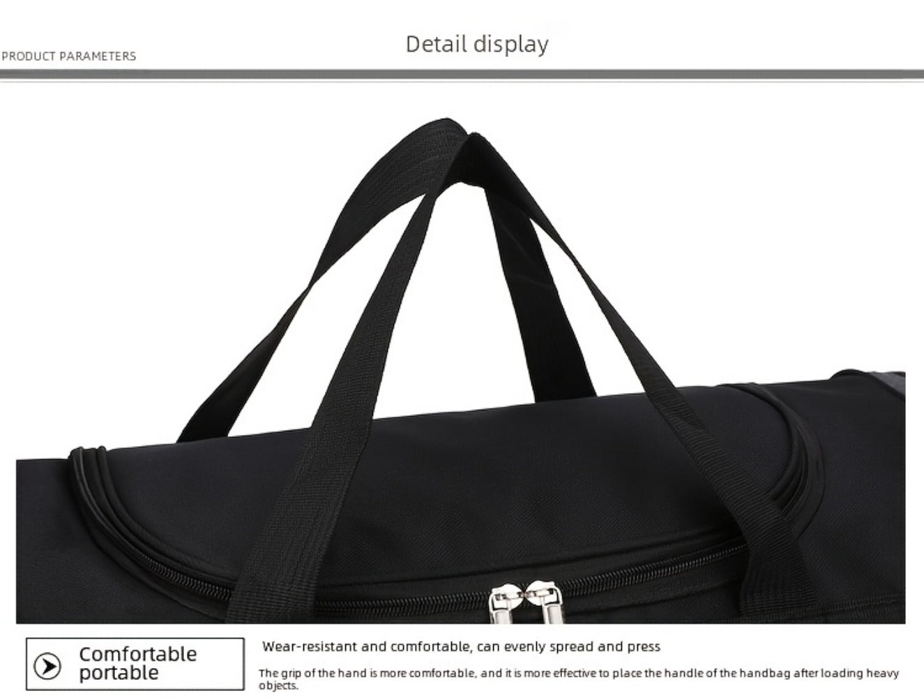 Carry On Luggage – Foldable, Large Capacity, Lightweight, for Travel – detail view 34