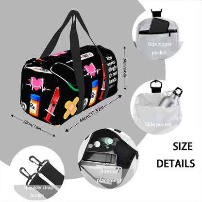 Carry On Luggage – Large Capacity, Adjustable Strap – detail view 8