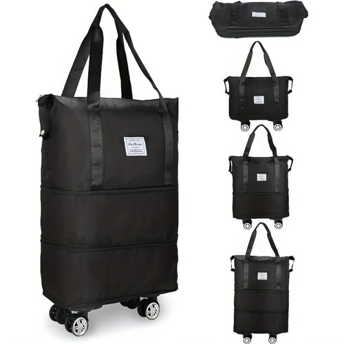 Carry On Luggage – Nylon, Foldable, Large Capacity, Lightweight – front view