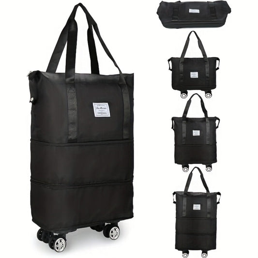 Carry On Luggage – Nylon, Foldable, Large Capacity, Lightweight – front view
