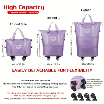Carry On Luggage – Soft Shell, Expandable, Foldable, Spinner Wheels – detail view 9