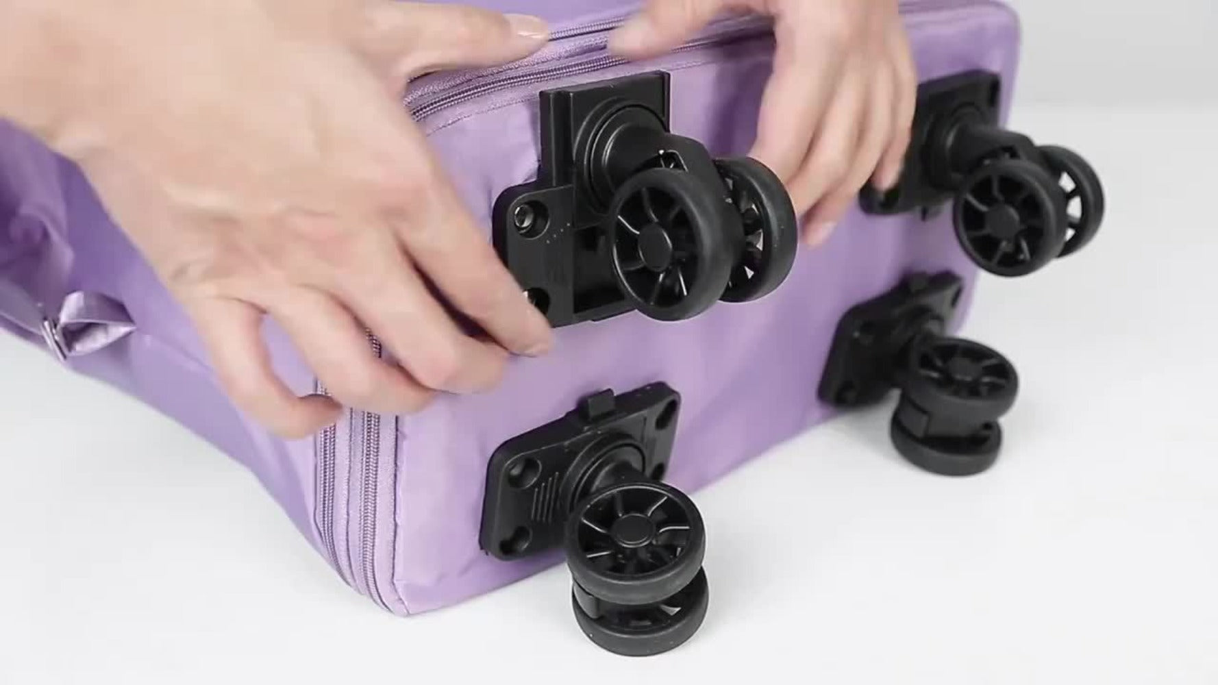 Carry On Luggage – Soft Shell, Expandable, Foldable, Spinner Wheels – detail view 11