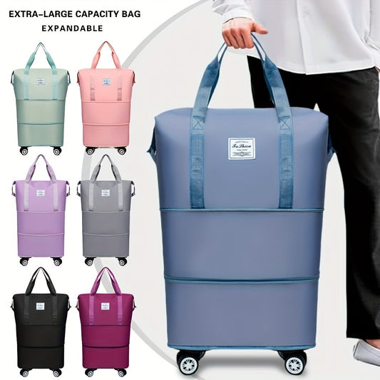 Carry On Luggage – Soft Shell, Expandable, Foldable, Spinner Wheels – front view
