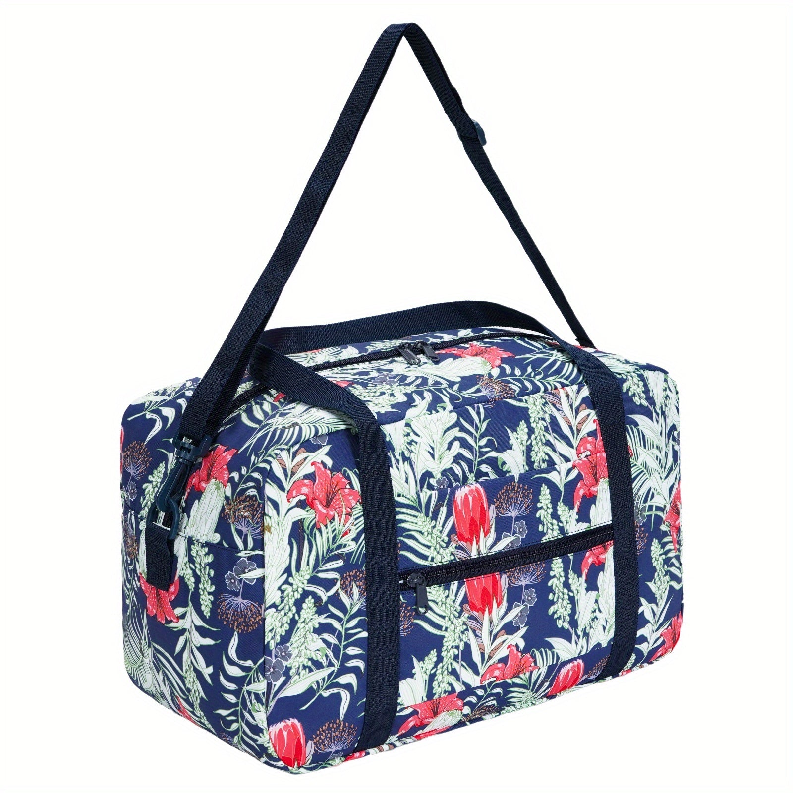Carry On Luggage – for Travel, Floral Print Duffel Weekender Overnight – detail view 23