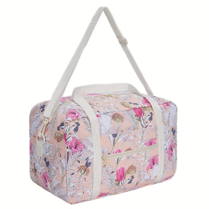 Carry On Luggage – for Travel, Floral Print Duffel Weekender Overnight – detail view 8